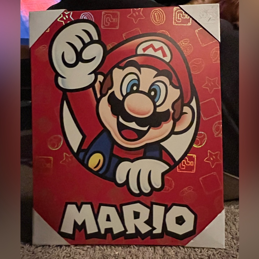 Super Mario Nintendo Game Wall Art Canvas print